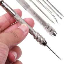 Multifunctional Leather Sewing Replaceable Punching Needle DIY Sewing Leather Craft Practical Tool Kit - Multifunctional Steel DIY Needle With Replaceable Shoe Head And Leather Craft, For DIY Sewing Accessories Leather Punch - Multicolor - View 5