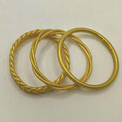 Set de 3 piezas de pulseras de gelatina trenzadas de 5 y 3 hebras, pulseras de textura suave, accesorios de joyería ligeros y de moda para mujeres