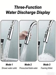 Multifunctional Kitchen Faucet Extension Nozzle - 360-Degree Rotating, Splash-Proof Faucet Extender. Features A Water-Saving, High-Pressure, Anti-Splash Design With An Adjustable Extension Mechanism And A Swivel Spout Offering 3 Distinct Spray Modes. - Multicolor - View 8