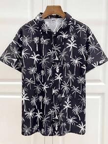 New Style Spring And Summer Men's Beach Hawaii Short Sleeve Flower ShirtApp - A508D-aL23577 - View 3