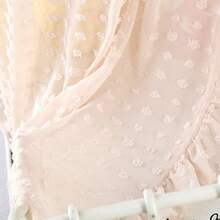 Baby Bed Canopy – Hanging Mosquito Net, Play Tent, Kids' Room Decor – Fabric Bed Accessory With Lace Trim (60 X 240 Cm) - 杏色 - 查看 6
