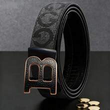 优雅合金自动扣 G 字母男士皮带，B 字母裤带 - 彩色 - 查看 3