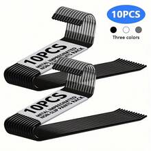 Bộ 10/20 móc treo quần hình con ngỗng, dụng cụ sắp xếp tủ quần áo tiết kiệm không gian, móc treo quần bằng kim loại kiểu mở, kẹp quần chống trượt dùng được cho cả nam và nữ, món quà lý tưởng. - Nhiều màu - Xem 6