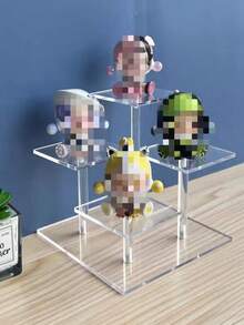 Kệ trưng bày nhiều tầng bằng acrylic trong suốt, thích hợp để lưu trữ và trưng bày anime, mô hình xe hơi, nước hoa, mỹ phẩm. - Trong sáng - Xem 2