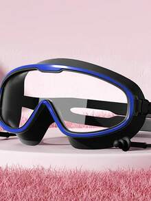 Anti-Fog High Definition Swimming Goggles, Unisex Large Frame Swim Goggles, Drift Protective Eyewear With Earplug, Diving Mask - Swimming Goggles - View 12