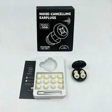 1 Set Nuevos Tapones para Dormir (Caja de Almacenamiento Exquisita + 6 Pares de Puntas de Oreja Reemplazables + 1 Par de Espuma de Memoria + 1 Par de Pinzas) Adecuado para Dormir, Tapones para Viajar, Lavables y Reutilizables, Regalo de Alta Gama para Amigos y Familia - A - Ver 10