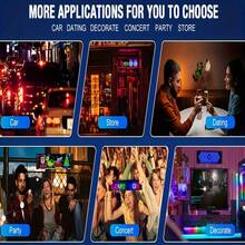 [2026 Latest] Car LED Flexible Screen "Devil's Eye" Dynamic Car Sticker, Remote Control + APP Dual Control, Stick And Use Advertising Soft Screen, Support Custom Patterns And Text, Car Windshield / Body Decoration Atmosphere Light - Multicolor - View 10