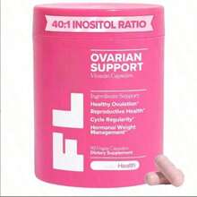 Hormone Balance & Cycle Support Vitamins By FL : Supplement For Women With Myo-Inositol & D-Chiro-Inositol (40:1 Ratio),DlM, And Folic Acid Optimum Optimum - 1 cái - Xem 1