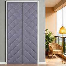 1 Piece Of Winter Magnetic Suction Warm Door Curtain, Thickened Encryption, Cold-Proof, Hole-Free Self-Suction, Bedroom Air Conditioning Windbreak Partition - Multicolor - View 2