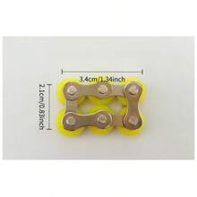 2pcs/4pcs/6pcs Bicycle Chain Decompression Toy, Transformable Iron Chain Stress Relief Fidget Toy For Adults - Multicolor - View 4