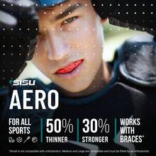 1 Paquete de Protector Bucal Delgado para Lacrosse, Fútbol | Diseño Moldeable SISU Aero | Alta Resistencia, Reutilizable y Transpirable - Multicolor - Ver 9