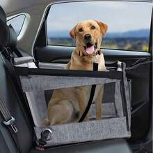 Best Selling Pet Car Carrier, Backseat Pet Basket, Pet Travel Cushion With Leash, Portable Foldable, Car Pet Mat, Suitable For Medium & Large Dogs, With Breathable Mesh And Adjustable Safety Belt, Fit For SUV, Truck, RV - Multicolor - View 2