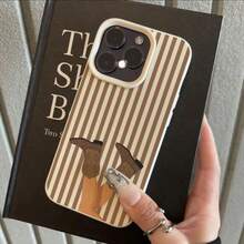 1个复古条纹牛仔靴图案TPU软手机壳，兼容 17 Pro Max/17/16 Pro Max/15/13/12/11、S20 FE/A15/S24/A55、Note 11/12/13 Pro，全包防震保护套 - 白色 - 查看 2