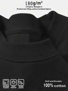 Anti Social Club Graphic Cropped T-Shirt For Boys And Girls Men, Women All Ages Family T-Shirt Letter New Streetwear Clothing Harajuku T-Shirt Cotton Half Sleeve Tee, Y2K Style Casual Cotton Classic Crewneck Design Tee - màu đen - Xem 4