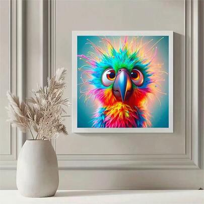 Tranh đính đá pha lê 5D tròn cỡ lớn, hình chim nhiều màu sắc mộng mơ, được làm thủ công từ pha lê. Đây là một tác phẩm tự làm mang tính thư giãn, sản phẩm hoàn thiện có thể dùng để trang trí tường nhà, cũng phù hợp với không khí Halloween và Giáng sinh. Là món quà thủ công đầy tính nghệ thuật và ấm áp, giúp thắp sáng không gian và truyền tải sự ấm áp. Không kèm khung.