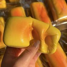 2个逼真柔软粘稠麻糬捏捏乐玩具，解压挤压玩具，趣味恶搞礼物 - 彩色 - 查看 5