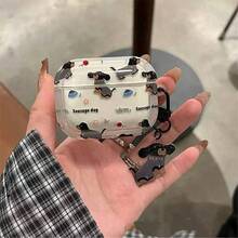 腊肠犬造型苹果蓝牙耳机防摔保护套，兼容苹果蓝牙耳机，防刮防摔 - 彩色 - 查看 11