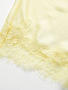 DEEKA Summer New Arrival Women's Dress, European And American Fashion Minimalist Sexy Asymmetric Lace Dress Elegant - Yellow - View 9