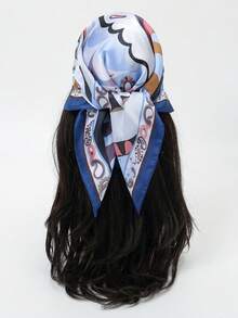 1件装抽象印花围巾、披肩、颈巾、头巾（女士款） - 彩色 - 查看 1