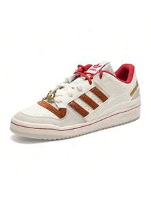 Adidas Originals男鞋女鞋2026馬年新年款FORUM LOW CL籃球風板鞋運動休閒鞋KJ8751 - 白色 - 查看 2
