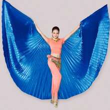 1pc Belly Dance Stage Performance Wings Dance Wings Stage Performance Props 360 Degree Cloak Butterfly Wings Gold Cape Street Photography Party Carnival Costume Nightclub Sexy Clothes - Wing - View 17