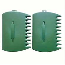 2 件装耐用落叶铲 - 大型塑料手耙，用于收集落叶、草屑和杂物 - 园艺手工具套装 - A - 查看 6