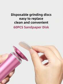 Electric Foot File, Electric Foot Scrubber, Electric Foot Care Kit (Includes 60 Replacement Sandpaper Discs), Suitable For Men And Women, Powerful Callus Remover, Great For Home Foot Care And As A Gift - Multicolor - View 6