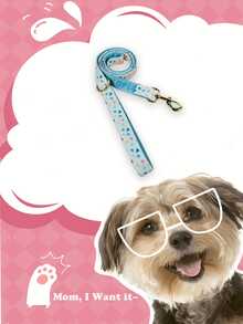 1pc Cute Print Dog Leash, Adjustable Soft Pet Walking Leash With Gold Buckle For Small Medium Dogs - Multicolor - View 14
