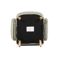 Modern Armchair, Fabric With Circular Pattern, With Side Pocket, Solid Wood Legs, Comfortable Reading Chair, Living Room, Bedroom, Office - Olive Green - View 11