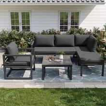 Outdoor Table & Chair Sets - Grey - View 2