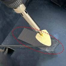 5/10/15/20 piezas de reparación de acero inoxidable, parches de grietas con agujeros de malla, malla de alambre de soldadura recortable, reparación de parachoques de coche, accesorios de soldadura - plata 20x15cm - Ver 3