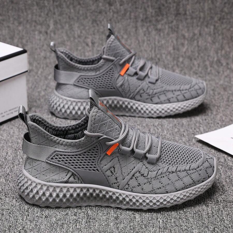 Women's Low-Top, All-Season, Outdoor, Durable, Lace-Up, Stylish, Casual, Versatile Women's Shoes, Running Shoes, Sports Shoes - Xám - Xem 1