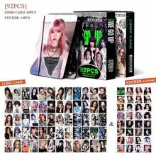 Bộ thẻ ảnh nhóm nhạc nữ quái vật mềm dẻo (60 thẻ LOMO + 32 sticker mini), quà tặng độc quyền dành cho người hâm mộ, thích hợp để tích hợp vào album và trưng bày, thẻ trao đổi ảnh album mới dành cho người hâm mộ. - Nhiều màu - Xem 8