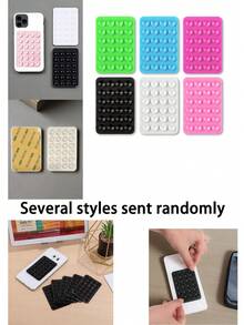 1pc Silicone Suction Cup Phone Case Stand, Suction Cup Phone Holder, Octobuddy, Sticky Phone Stand, Suitable For Smartphones - A - View 3