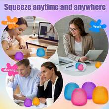 2026 New Color Squeeze Soft Candy - Stress Relief Toy, Squeeze Sensory Toy, , Suitable For Birthday/Party Gifts,Squishies Anxiety Stress Relief, Ice Squishy Stress Cube Malt Sugar Balls, Anxiety Relief, Sock Stuffing, Classroom Rewards(Pink) - Pink - View 5
