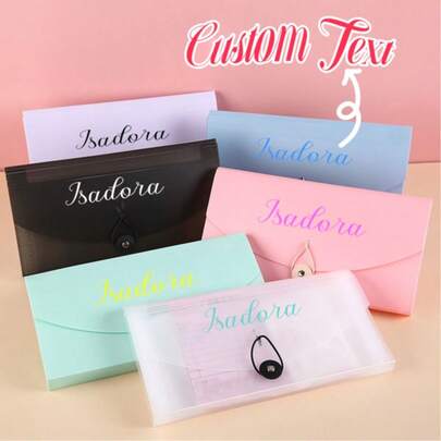 Customizable B6 Accordion File Folder, 13 Pockets Portable Financial Documents Organizer, VAT Invoice Receipt Bill Storage, Multipurpose Waterproof File Bag For Students, Office Supplies