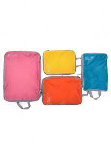 Bộ 4 túi đựng đồ vệ sinh cá nhân du lịch unisex, túi gấp gọn đựng đồ lót, túi đựng mỹ phẩm, túi đựng giày, tiện lợi khi đi du lịch. - Nhiều màu - Xem 2