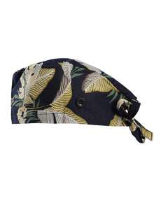 Boné feminino ajustável para trabalho com fivela e faixa absorvente, com orifício para rabo de cavalo, estampa geométrica de ECG, tamanho único, ideal para verão, praia, férias e viagens. - multicolorido - Ver 11