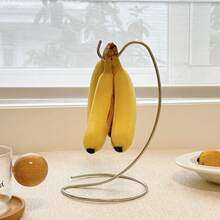 Soporte para plátano, colgador moderno para mantener la plátano fresco, soporte para árbol, gancho para encimera de cocina, bonito utensilio de cocina - 26 x 14,5 cm - Ver 6