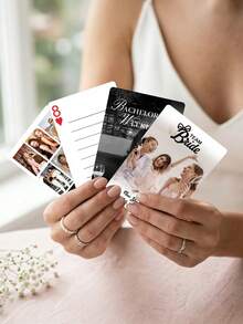 Bộ bài chơi tiệc cưới in ảnh theo yêu cầu, có thể tùy chỉnh ảnh và văn bản, bài chơi in theo yêu cầu, thiệp chúc mừng tiệc cưới, thiệp sinh nhật. - Nhiều màu - Xem 3