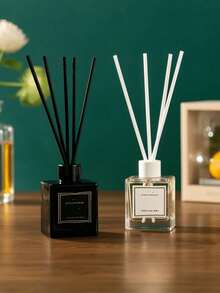 Hemiks 50pcs Fragrance Diffuser Sticks, Suitable For Essential Oil Diffusion At Home, Office, Hotel Spa, 24cm X 3mm, Black - Multicolor - View 4