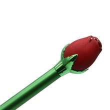 PCS Colorful Rose Flower Ballpoint Pen Novelty Floral Pens Retractable Metal Pen 4 Colors Black Ink For Schoolsss Home Office Wedding Birthday - 黑色,藍色,紅色,粉紅色 - 查看 7