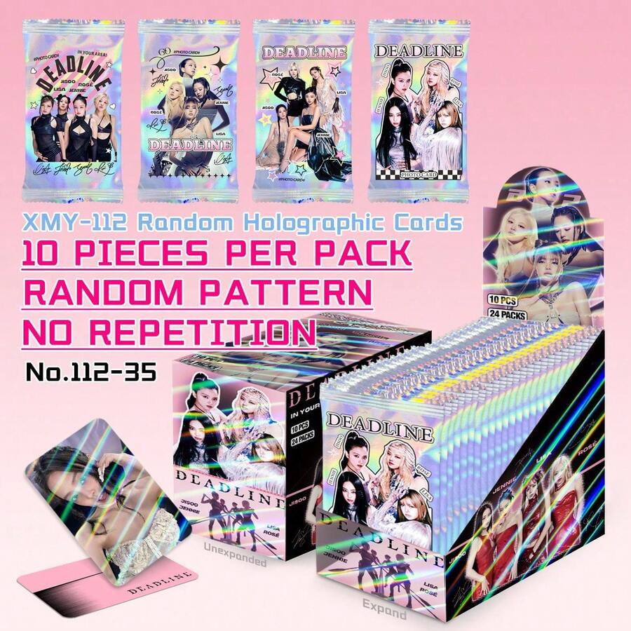 Laser Card  Mini New Album DEADLINE Star Photo Card, Candy Bag LOMO Card - Multicolor - View 1