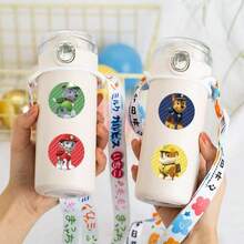 Paw Patrol 500张卡通狗狗贴纸卷，适用于水瓶、笔记本、桌面和派对礼品，可爱有趣的教育奖励贴纸，可用于课堂激励和创意项目，DIY装饰贴纸 - 彩色 - 查看 8