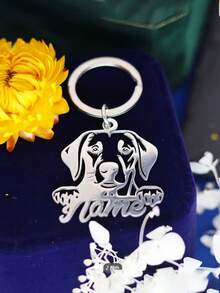 1pc Customizable Gold Motorcycle Keychain - Stainless Steel Tag With Engraving Option, Fashion Accessory, Ideal Gift For Men & Women, Suitable For Halloween/Christmas/Thanksgiving - Multicolor - View 9