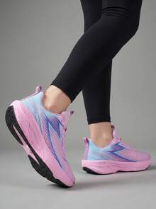 2026 Neue Frühlingssportschuhe für Damen, atmungsaktive Mesh-Laufschuhe, bequeme leichte weiche Sohle rutschfeste stoßabsorbierende Sneaker - Heißes Pink - Übersicht 3