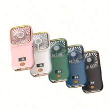 Portable Quiet Mini Neck Fan, USB Rechargeable Foldable Travel Fan, Hands-Free, 3 Speed Levels, 180° Rotation, Outdoor Worker Student Summer Cooling Essential - Multicolor - View 10