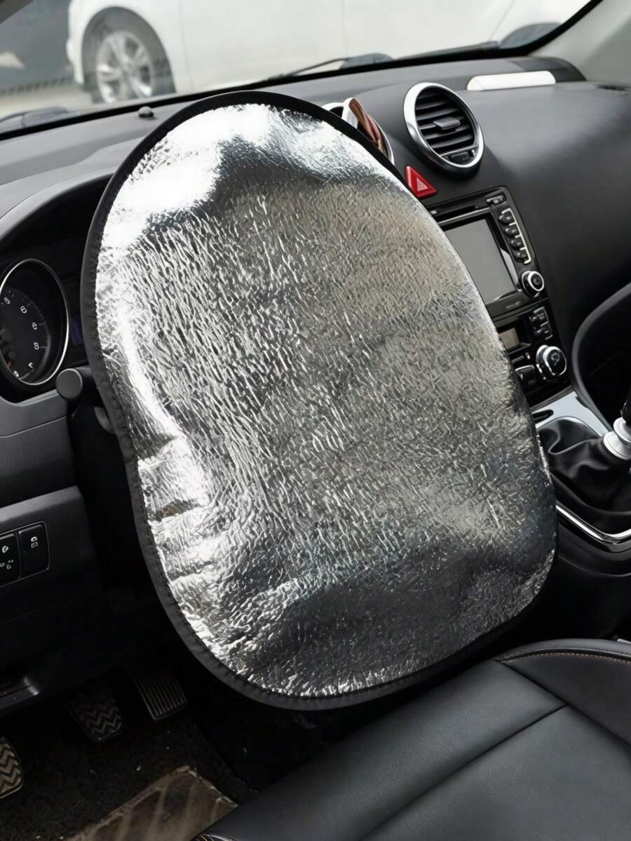 1pc Car Steering Wheel Sun Shade, Essential For Summer, Steering Wheel ...