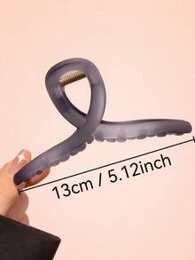 3pcs/1pc Women's 13cm/5.12in Ink Gradient Matte Fashion Back-Of-Head Hair Claw Clip Hair Accessory, Versatile, Elegant & Minimalist, Suitable For Daily, Casual, Party, Beach, Vacation, Hairstyle Design, Face/Hair Washing, Makeup, Clothing Accessory, Spring Hair Claw, Summer Hair Claw, Autumn Hair Accessory, Winter Hair Claw - Multicolor - View 5