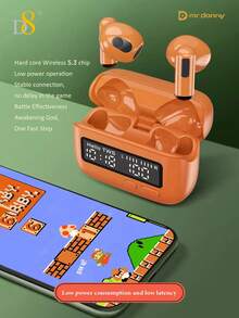 D8 Wireless Earbuds Headphones, Bass Stereo Ear Buds, LED Display In Ear Earphones, Buit-In Mic, Button Control, Time Display, Headset With Charging Case, For IOS Android, Laptop Pad Phones Gym Exercise Runnin, Removable, Can Be Damped On Waist Belt, Belt, Podket, Etc - View 6